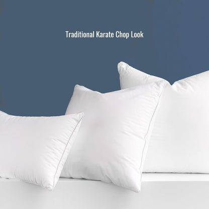 Hofdeco Premium Bolster Pillow Insert, Set of 2, 9"x26" (for Cover Size 8"x24") Water Resistant Synthetic Down Alternative Sham Stuffer for Patio, Bench, Garden, Poolside, White