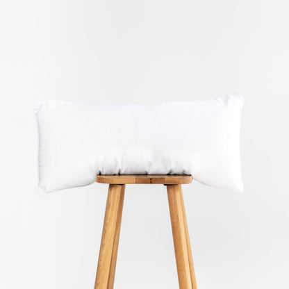 Hofdeco Premium Bolster Pillow Insert, Set of 2, 9"x26" (for Cover Size 8"x24") Water Resistant Synthetic Down Alternative Sham Stuffer for Patio, Bench, Garden, Poolside, White