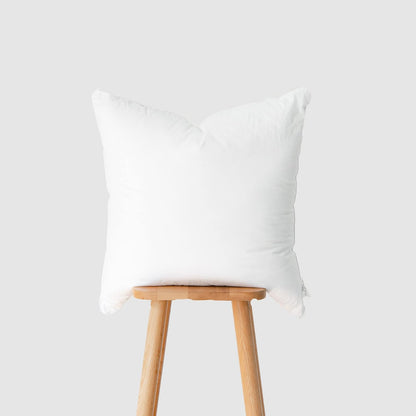 Hofdeco Premium Bolster Pillow Insert, Set of 2, 9"x26" (for Cover Size 8"x24") Water Resistant Synthetic Down Alternative Sham Stuffer for Patio, Bench, Garden, Poolside, White