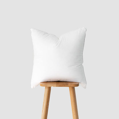 Hofdeco Premium Bolster Pillow Insert, Set of 2, 9"x26" (for Cover Size 8"x24") Water Resistant Synthetic Down Alternative Sham Stuffer for Patio, Bench, Garden, Poolside, White