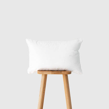 Hofdeco Premium Bolster Pillow Insert, Set of 2, 9"x26" (for Cover Size 8"x24") Water Resistant Synthetic Down Alternative Sham Stuffer for Patio, Bench, Garden, Poolside, White