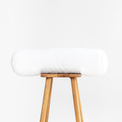 Hofdeco Premium Bolster Pillow Insert, Set of 2, 9"x26" (for Cover Size 8"x24") Water Resistant Synthetic Down Alternative Sham Stuffer for Patio, Bench, Garden, Poolside, White