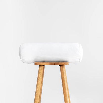 Hofdeco Premium Bolster Pillow Insert, Set of 2, 9"x26" (for Cover Size 8"x24") Water Resistant Synthetic Down Alternative Sham Stuffer for Patio, Bench, Garden, Poolside, White