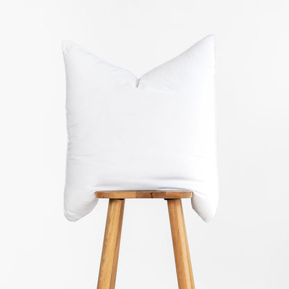 Hofdeco Premium Bolster Pillow Insert, Set of 2, 9"x26" (for Cover Size 8"x24") Water Resistant Synthetic Down Alternative Sham Stuffer for Patio, Bench, Garden, Poolside, White