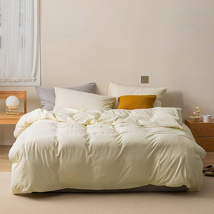 Luxlovery Beige Khaki Comforter Set Queen Beige Bedding Set Oatmeal Blanket Quilts Solid Cream Khaki Taupe 3PCS Queen Comforter Set Women Men