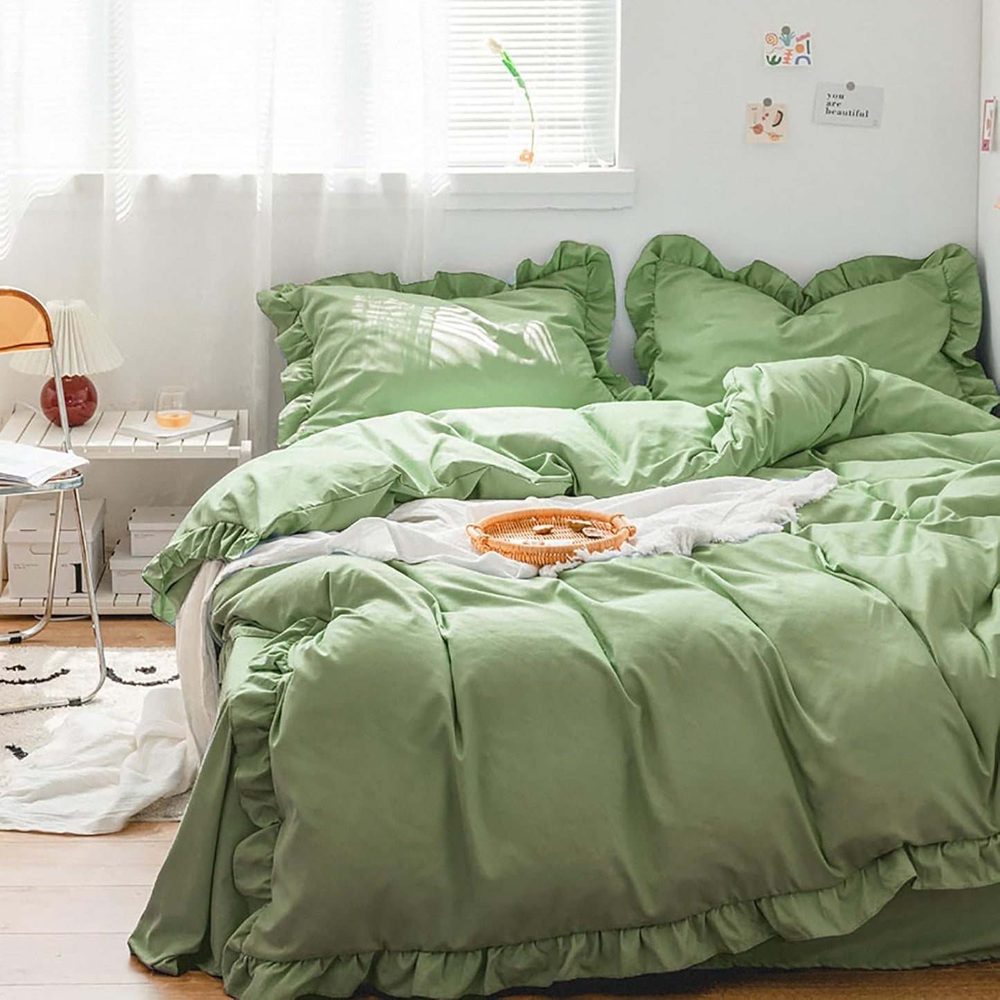 Luxlovery Beige Khaki Comforter Set Queen Beige Bedding Set Oatmeal Blanket Quilts Solid Cream Khaki Taupe 3PCS Queen Comforter Set Women Men