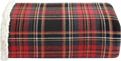 Eddie Bauer - Blanket, Super Soft Reversible Sherpa & Brushed Fleece Bedding, Throw Blankets for Couch, Ideal for Lounging (Pine Tartan)