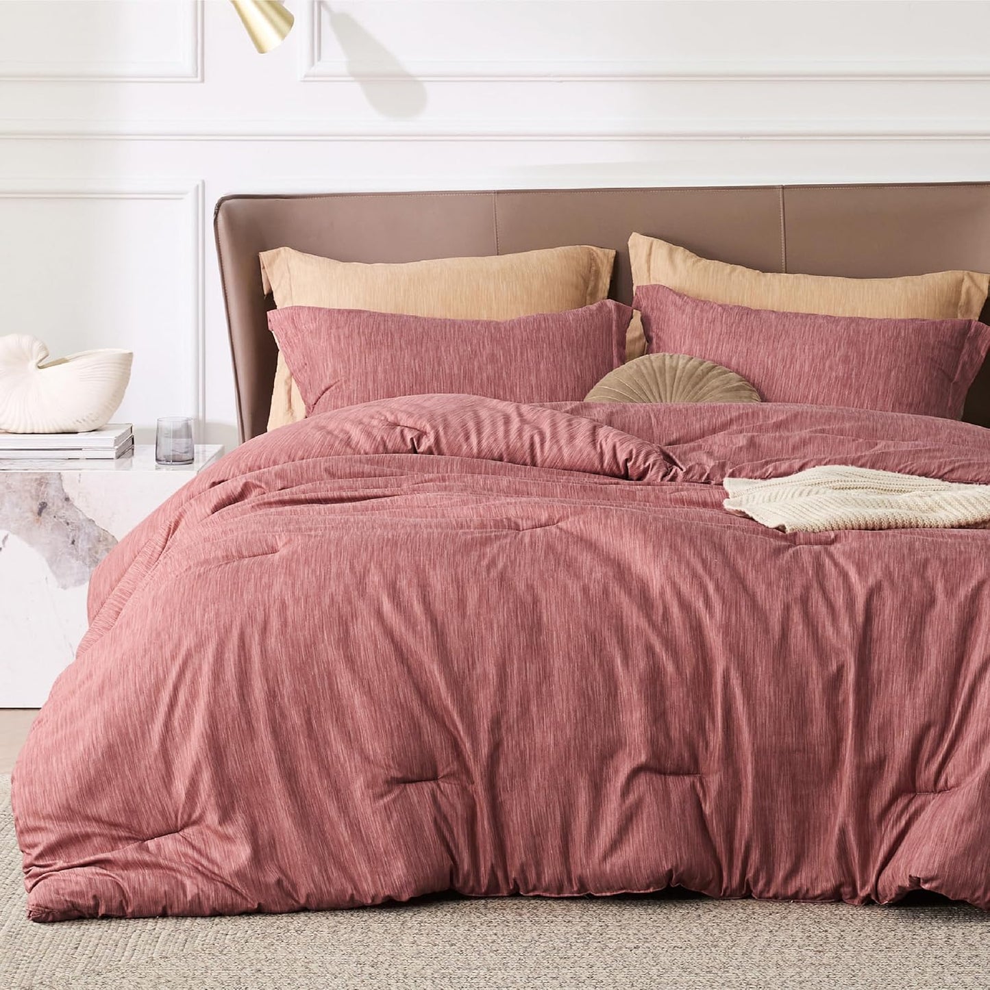 Bedsure Queen Comforter Set - Cooling and Warm Bed Set, Charcoal Black Reversible Bedding for All Season, 3 Pieces, 1 Queen Size Comforter (88"x88") and 2 Pillow Cases(20"x26")